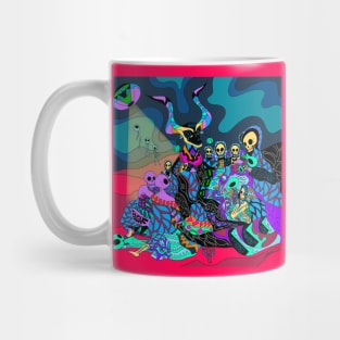 the business of the devil with witches ecopop goya remix with horror aliens tpween2022 Mug